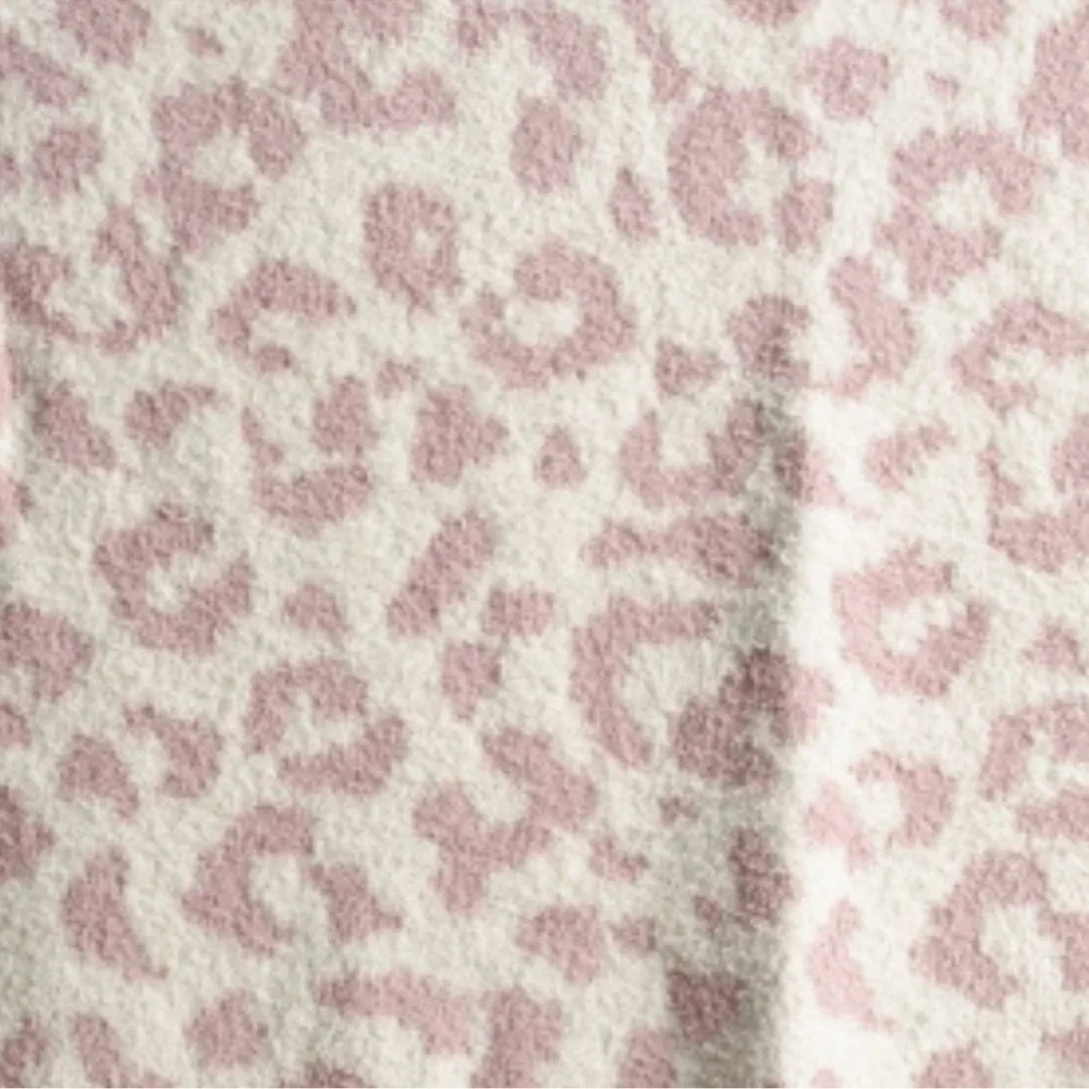 Pink Leopard Blanket Throw